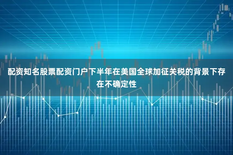 配资知名股票配资门户下半年在美国全球加征关税的背景下存在不确定性