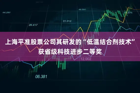 上海平准股票公司其研发的“低温结合剂技术”获省级科技进步二等奖